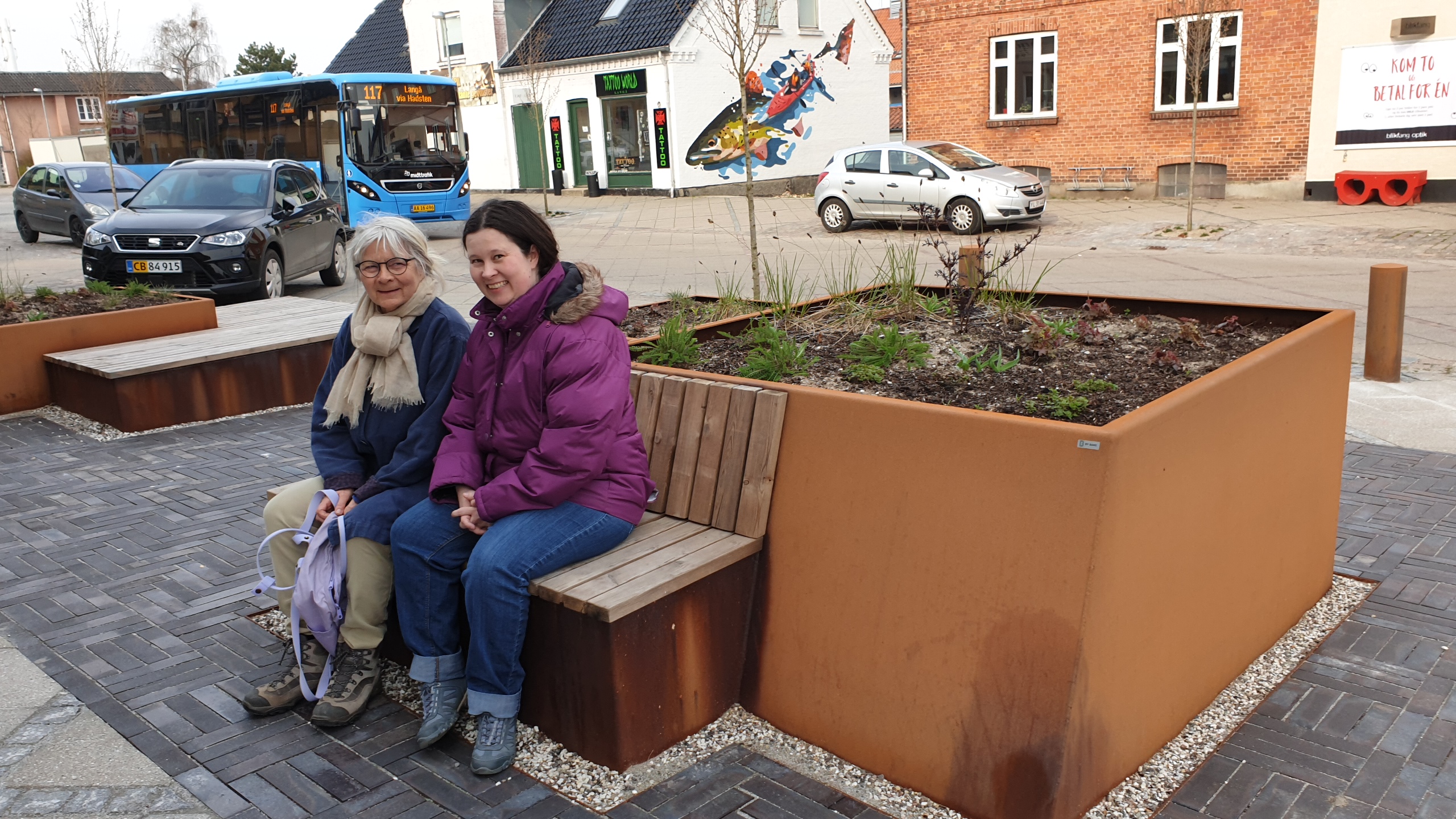 Bredgade i Langå april 2019